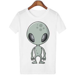 Color Grey Alien T-shirt