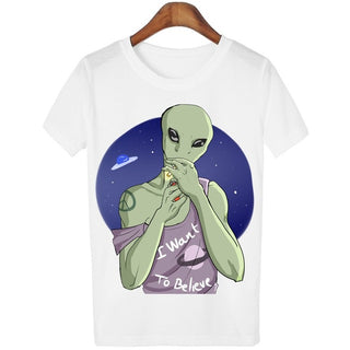 Alien Outer Space Background T-shirt
