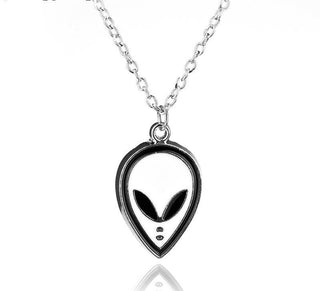 Alien Mask Pendant Necklace