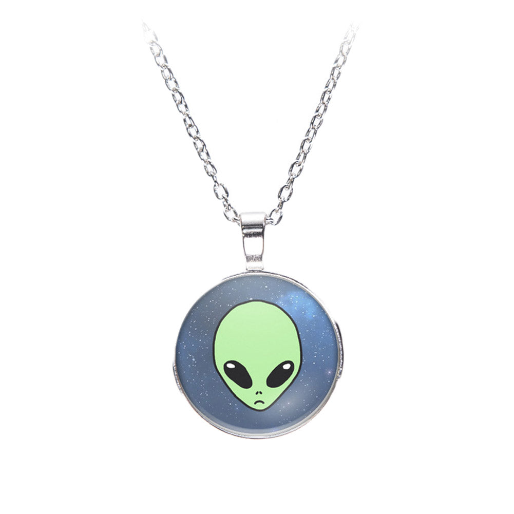 Unique Charming Alien Pendant Necklace