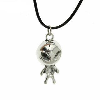 Vintage Silver Aliens Pendant