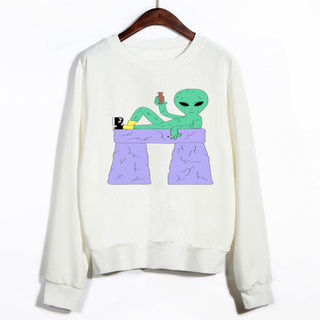 Chillin Alien Autumn Clothing Sweatshirt