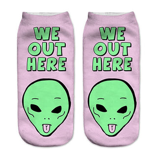 3D Graphic Pattern Socks