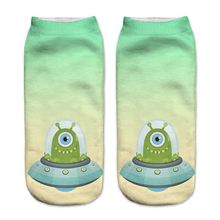 New Funny Alien Socks