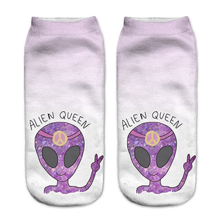 Alien Peace Low Cut Socks
