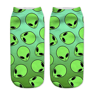 Low Cut Socks 3D Graphic