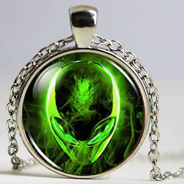 Space Alien Necklace Pendant