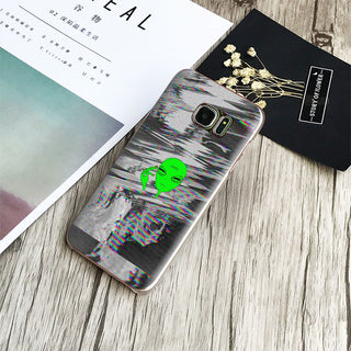 Green Alien Smoking Phone Case
